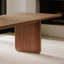 Round Off 88'' Solid Wood Dining Table-1019880259