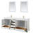 Deborah 79.75 " W Freestanding Standard Double Vanity Bathroom Vanity With Marble Top with Mirror-23113251-97810570