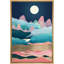 Soleil, chaîne de montagnes, paysage abstrait, illustrations, moderne, rustique-100707375-100707376