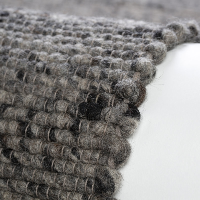 Kjell Uni Hand Woven Area Rug, Rectangle 200 x 290cm, Graphite