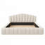 Structure de lit en velours pour grand lit