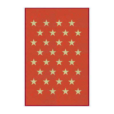 Rouge Tapis décoratif Schechter