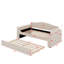 Twin Size Upholstered Daybed With Storage Armrests, Trundle And Bluetooth Audio System-1460889258