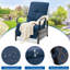 Fauteuil de patio inclinable avec coussins lausannois-627927549