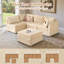 Canapé modulaire rembourré 5 pièces Kustas-116582961