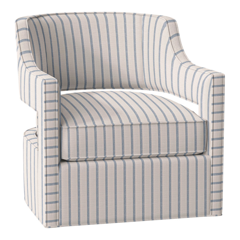 Phoebe 29.5" W Swivel Armchair, Perigold Mixi Sky