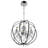 22" Chrome Chandelier for Dining Room, Foyer, Bedroom – Modern 5-Light Cage Design with Crystal Bead Drops & E12 Bulb Base – LED Compatible, BACL Certified