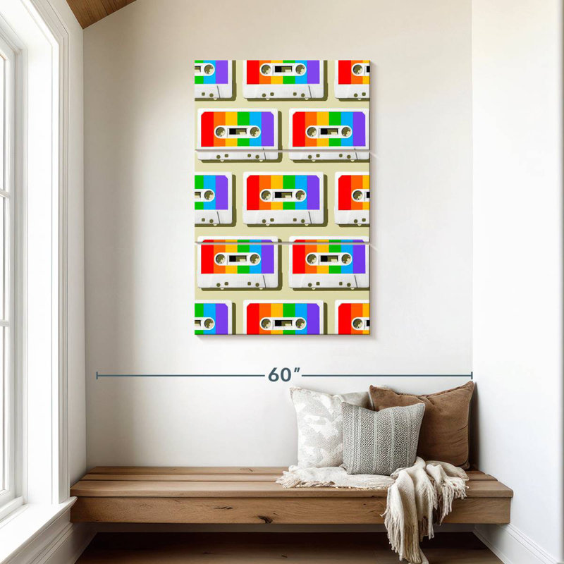 Abarca Rainbow Mixtapes, 45" H x 28" W