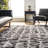 Edington Striped Light Gray Area Rug-1389795514