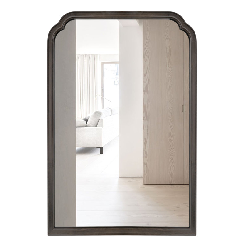 Miroir mural Ancalin, 30 po x 20 po, Noir