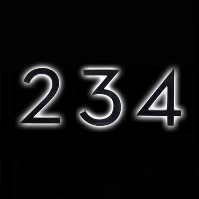 12" LED Backlit House Numbers Kit