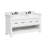 Dilkhush 60" Double Bathroom Vanity with Carrara White Quartz Top, Sink & Backsplash, Dove White, Pre-Assembled
