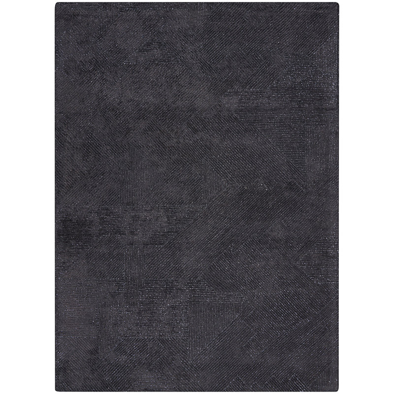 Castone Hand Tufted Geometric Indoor Rug, Rectangle 5'3" x 7'3"