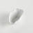 Bordure White Ceramic Wide Vase Small with Gold-Tipped Crimped Edge-633224340
