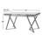 Zavalla Solid Wood Iron Writing Desk