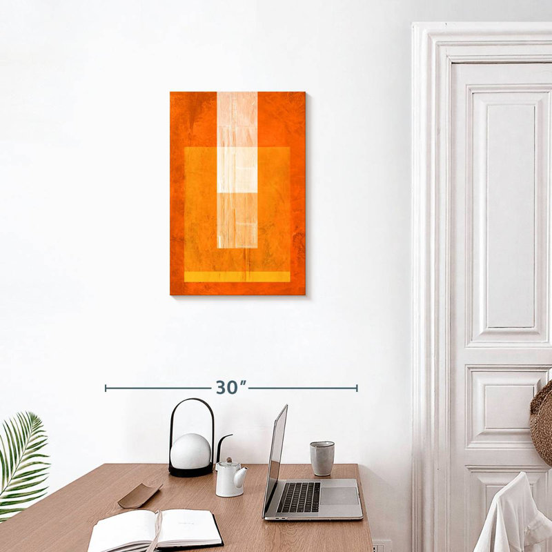 Avery Orange Paper II, 24" H x 16" W
