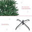 Sapin de Noël artificiel mince de 7 pi de hauteur non éclairé avec branches réalistes et 865 pointes, conception peu encombrante