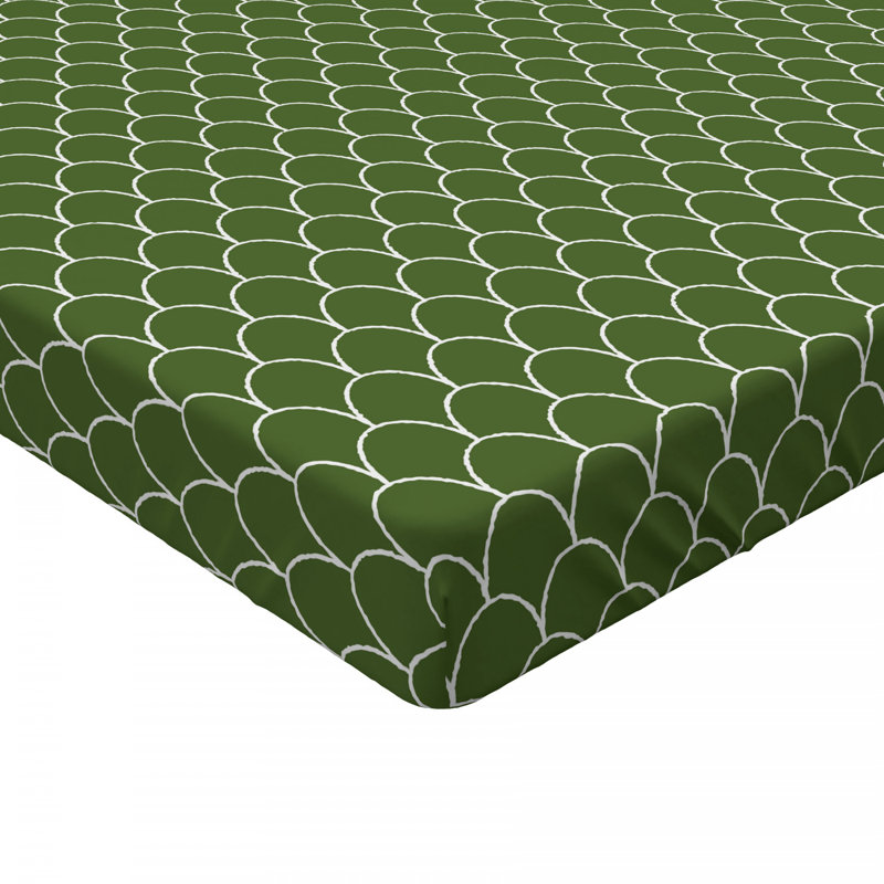 Microfiber Geometric Fitted Sheet, Full Fitted Sheet