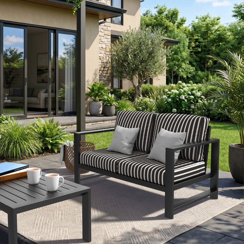 Causeuse d'extérieur avec coussins Sunbrella® Trasdamad