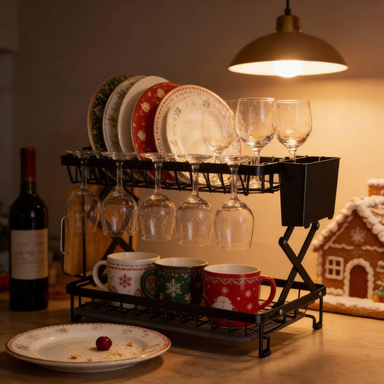 Rebrilliant 2 Tier Dish Drying Rack | Wayfair