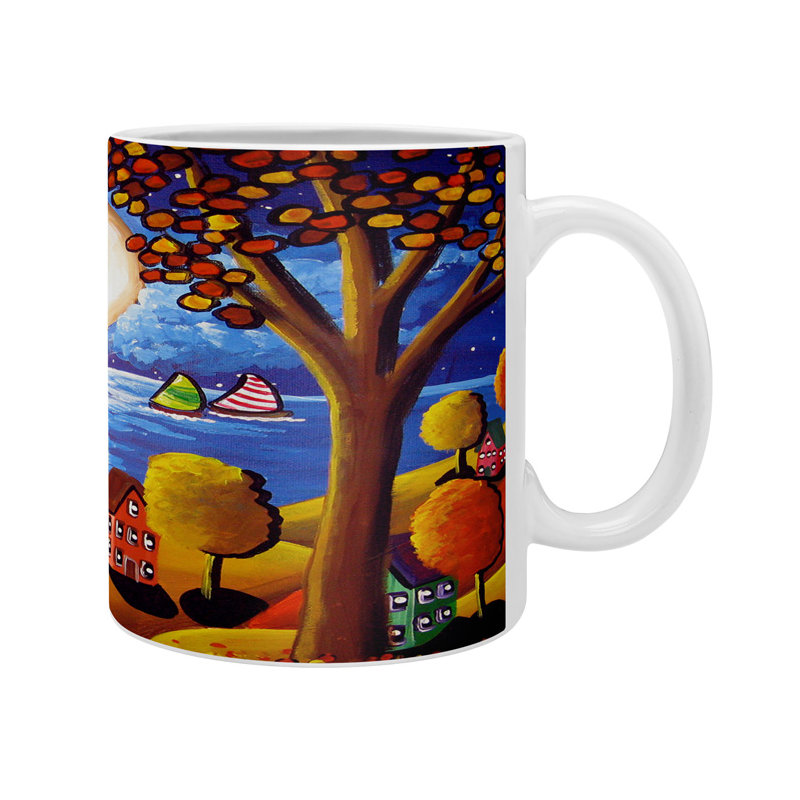Grande tasse à café automne night Faustine