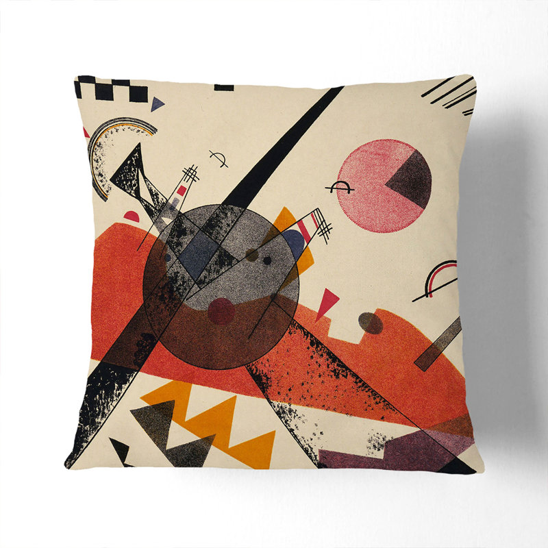 Composition Vol.3 Square Throw Cushion, Black, 55cm H x 55cm W x 20cm D