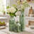 Resin Vase Set of 3, Green Decorative Farmhouse Vases for Table Centerpieces, Shelf, Living Room, Bedroom, Kitchen, Office Decor-1957431732