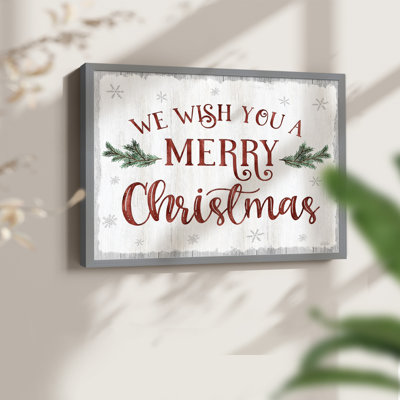 We Wish You -Framed Print - Restickable