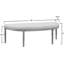 Banc rembourré capitonné beige clair Coastal