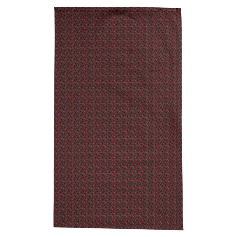 Nappe à motif géométrique 100% coton leffel, Rouge / Noir