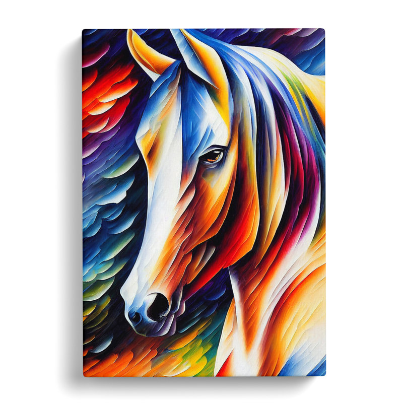 Horse Portrait No.2 - Wrapped Canvas Print, 50cm H x 35cm W x 3cm D