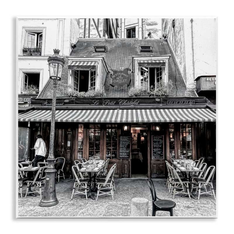 Sidewalk Café Bistro Wall Plaque Art by Graffi*tee Studios