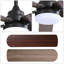 42 Inch Modern Ceiling Fan With LED Light 5 Blades Remote Control Reversible DC Motor Black For Bedroom-1400268551-1400268546