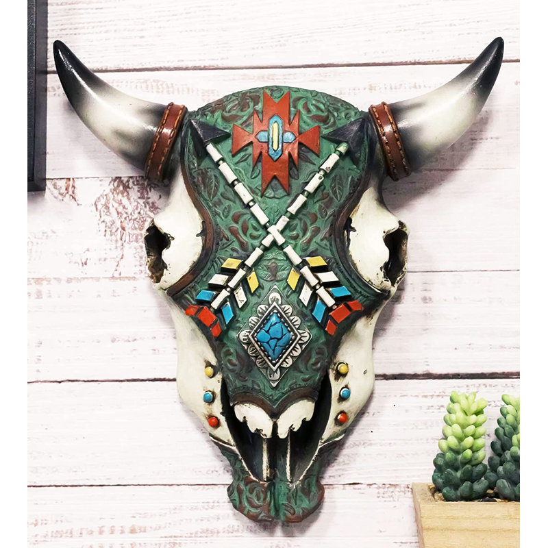 Tête de bœuf bison Union Rustic Southwestern Native American