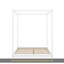 Grand lit plateforme à baldaquin avec pieds de support, blanc-1774063861-1774063866