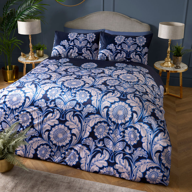 Romilly 100% Polyester Duvet Cover Set, Double Duvet Cover + 2 Standard Pillowcases