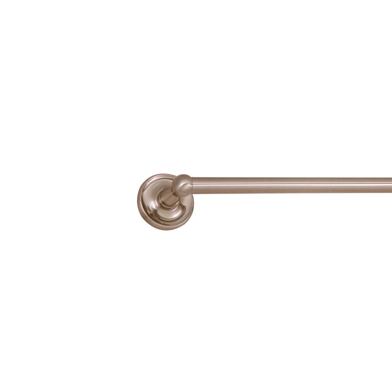 San Martin Towel Bar 24", Polished Chrome, Brushed Nickel