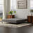 Full Upholstered Bed Frame Foundation In Black And Gray, Built For Standard Mattress Configurations, Simple Setup, High Weight Limit Gray Size Frame, A Mattresses, Offers Solid Support, Convenient-1958557380