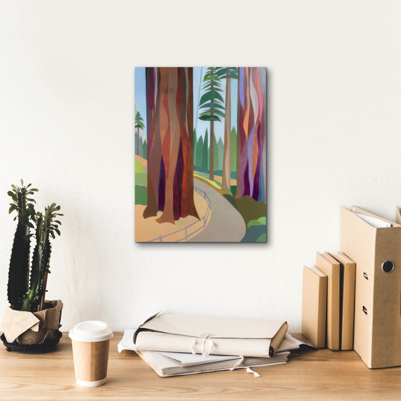 Art mural en toile Epic Graffiti «Farewell Sequoia» par Melba Browne, 12 po x 16 po