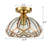 Jamieka Glass Semi Flush Mount