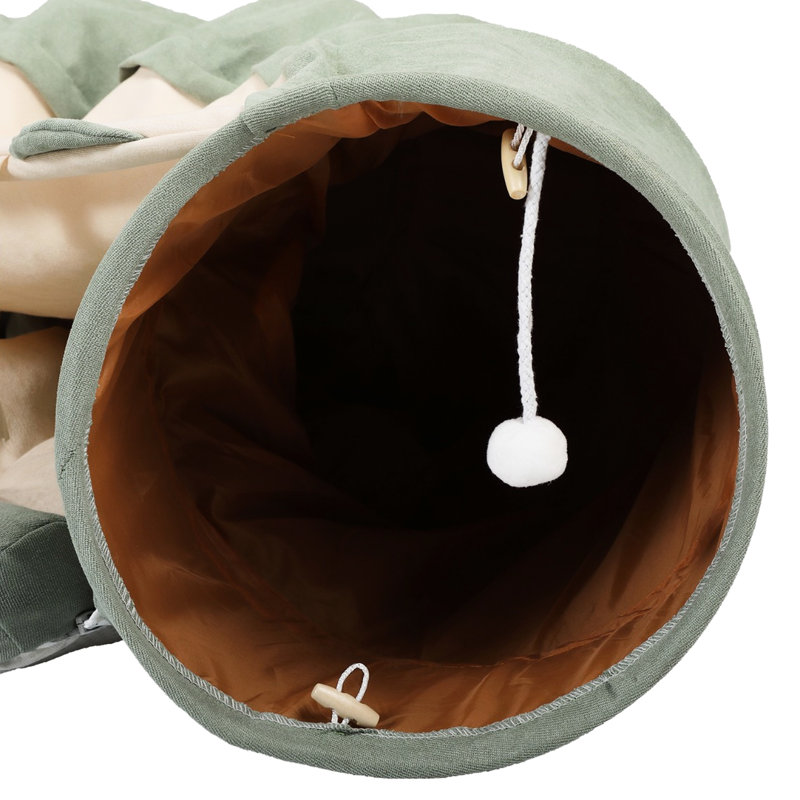 Tunnel lumineux pour animaux de compagnie, tissu, coton PP, lit pour chat facile à entretenir avec rembourrage, tissu, rembourrage en coton, antidérapant