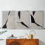 ABSTRACT Series DCXLI - Toile tendue avec châssis sur mesure - 3 pièces