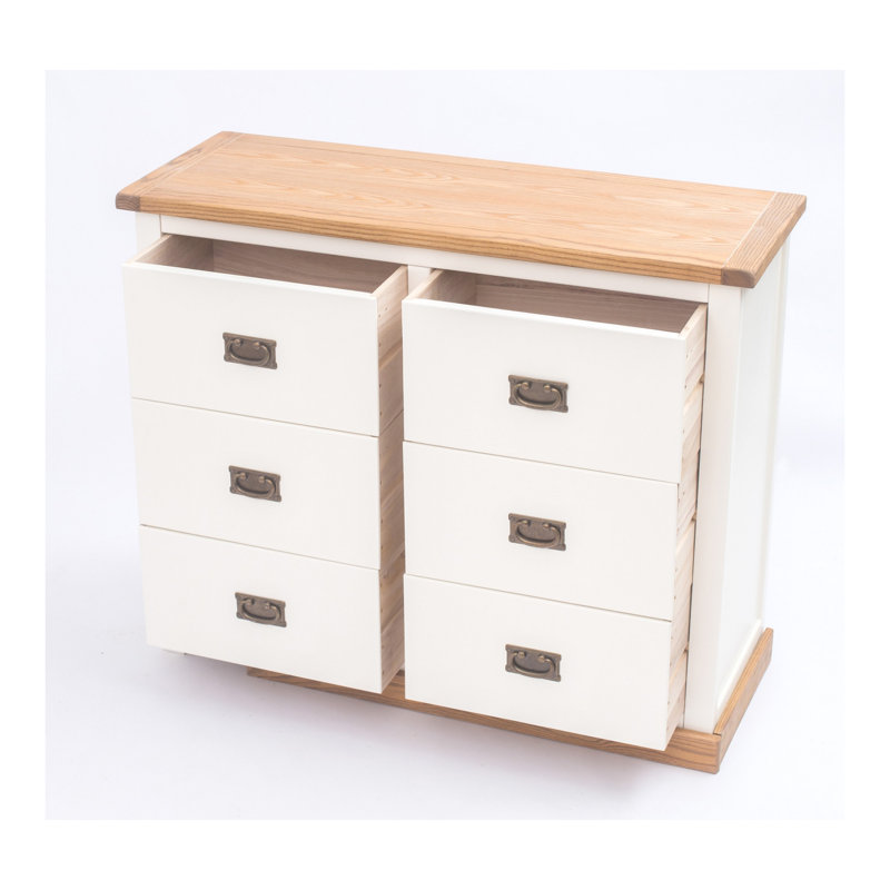 Abramson 110cm W 6 - Drawer Chest of Drawers