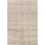 Hand-Knotted High-Quality Silver and Orange Area Rug