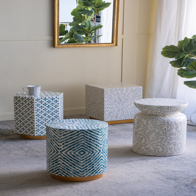 Table d'appoint hexagonale