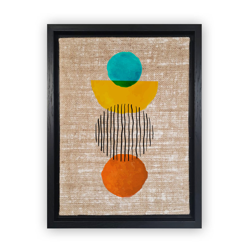Peinture décorative sur toile, H 26 po x l 18,1 po, Noir