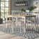 Conklin 4 - Person Rubberwood Solid Wood Dining Set