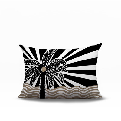 Oreiller rectangulaire réversible intérieur / extérieur Simi Palm