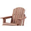 Chaise Adirondack pliante en bois surdimensionnée avec dossier et siège pré-assemblés, parfaite pour le jardin, la cour, le porche, la terrasse de la piscine et le foyer