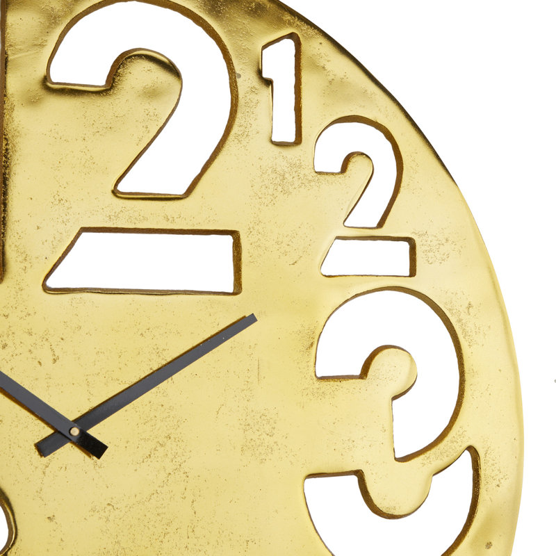 Aleli Metal Wall Clock, Gold